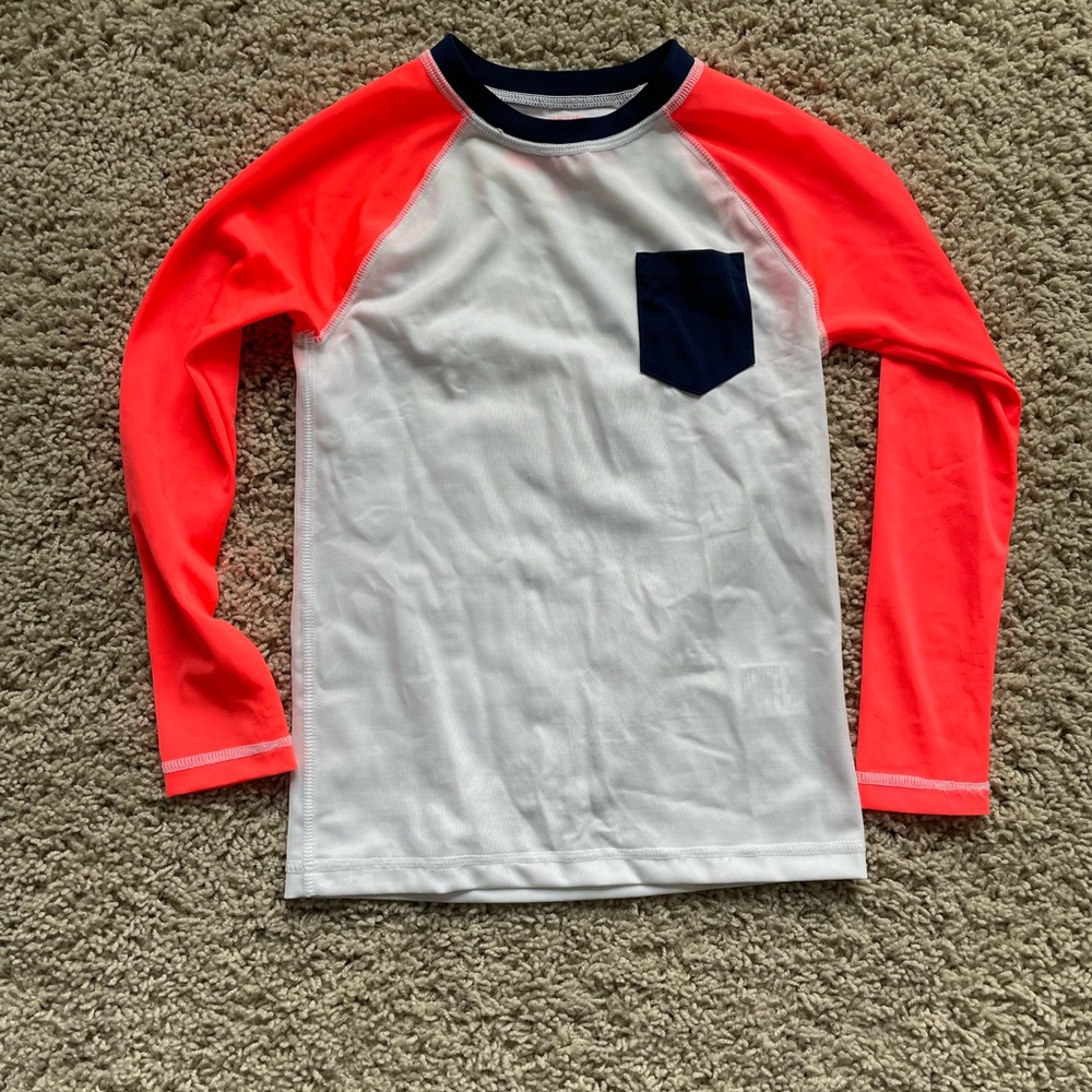J. Crew Kids Crewcuts Swim Rash Guard Swim Shirt Sz XS (4-5)